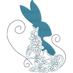 Stickdatei - Blumiger Osterhase 3